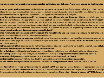 Flyer Révolution verso