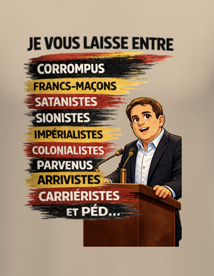 T-Shirt "Je vous laisse entre ... "